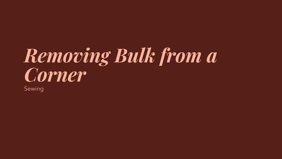 Removing Bulk from a Corner